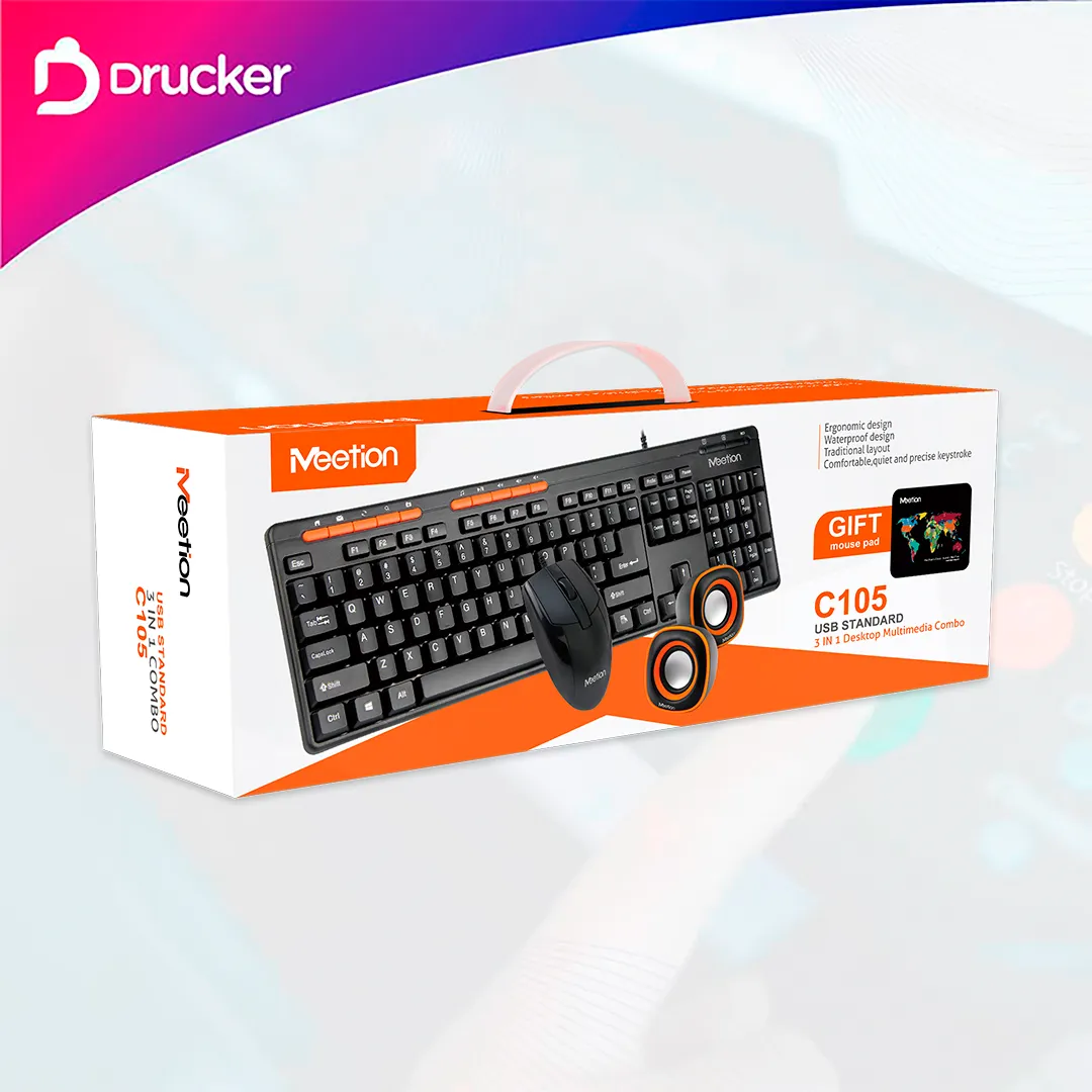 Teclado Mouse y Parlantes Meetion C105 - Imagen 5